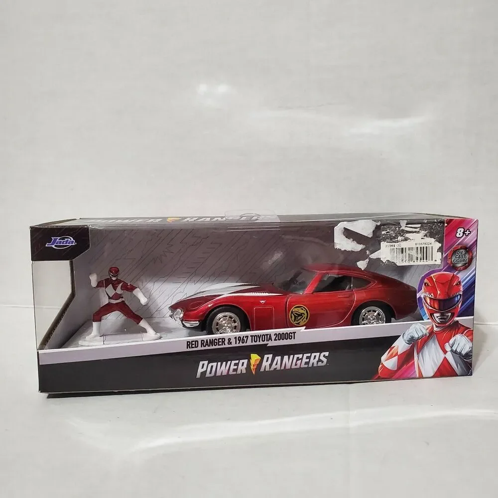 JADA Toys Power Rangers 1:24 Cars Green, Pink & Red Ranger Bundle Lot Of 3 New